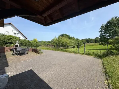 Ein Garten an der Unterkunft Kotteme Bude!