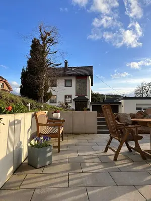 Ein Balkon oder eine Terrasse in der Unterkunft Eifeeloft - Eifel erleben