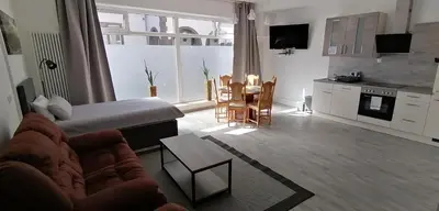 Küche/Küchenzeile in der Unterkunft Ferienwohnung in Mayen