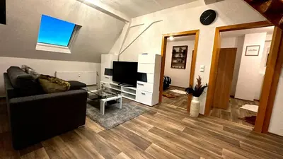TV/Unterhaltungsangebot in der Unterkunft Moderne Zentrale FeWo City Retreat