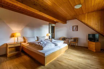 Ein Bett oder Betten in einem Zimmer der Unterkunft Haus Koinonia