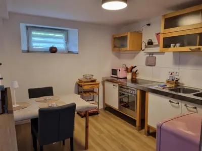 Küche/Küchenzeile in der Unterkunft Manderscheid Ferienwohnung mit Weitblick