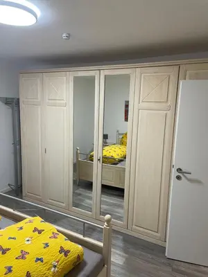 Ein Bett oder Betten in einem Zimmer der Unterkunft Ferienwohnung Traumschleife Klettersteig