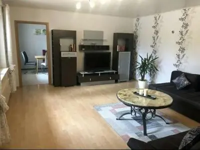 Ein Sitzbereich in der Unterkunft Am Mühlenberg