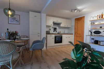 Küche/Küchenzeile in der Unterkunft Cozy I hochwertig eingerichtet NETFLIX Parkplatz Nespresso