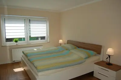 Ein Bett oder Betten in einem Zimmer der Unterkunft Ferienhaus Mosel Bub
