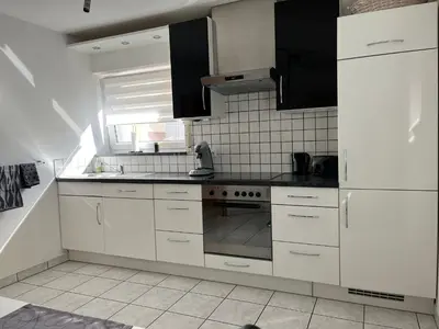 Küche/Küchenzeile in der Unterkunft Ferienwohnung Mara