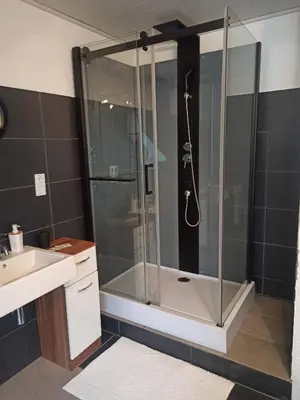 Ein Badezimmer in der Unterkunft Riesling