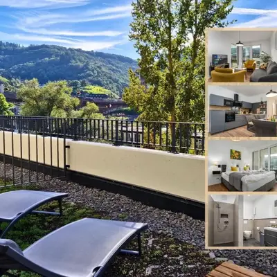 Vivamosel: Appartement mit Mosel & Burgblick - Balkon - Parken - Aufzug - Fahrradraum