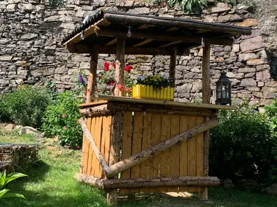 Ein Garten an der Unterkunft Ferienwohnung Im Morgenbachtal