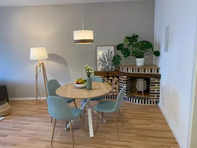 Ein Sitzbereich in der Unterkunft Apartment Brauselay
