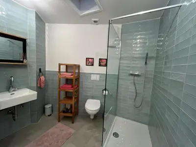 Ein Badezimmer in der Unterkunft Ferienhaus Mauseloch
