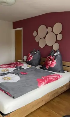 Ein Bett oder Betten in einem Zimmer der Unterkunft Am Eichhof
