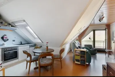 Küche/Küchenzeile in der Unterkunft Panorama Oase Ferienwohnung mit Blick auf Mosel und Reichsburg
