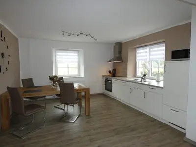 Küche/Küchenzeile in der Unterkunft Neuendorf Hillside Haven