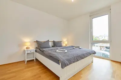 Ein Bett oder Betten in einem Zimmer der Unterkunft Moseltraum