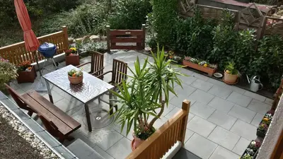 Ein Garten an der Unterkunft Michels Nest