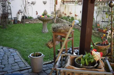 Ein Garten an der Unterkunft Ferienwohnung Vogt