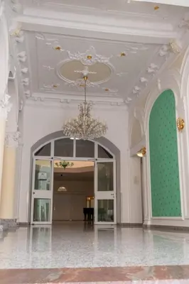 Lobby/Rezeption in der Unterkunft Apartment am Kurpark mit traumhafter Terrasse