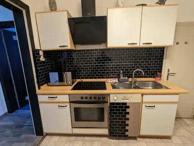 Küche/Küchenzeile in der Unterkunft Schönes 3 Zimmer Apartment in der Altstadt von Koblenz