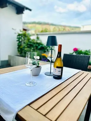 Getränke in der Unterkunft Flussbett - Appartement an der Mosel