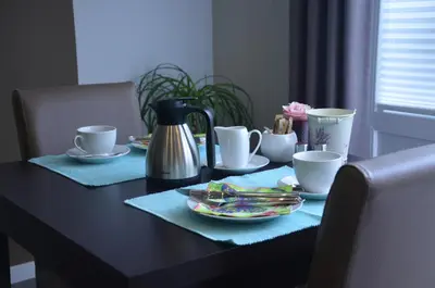 Kaffee-/Teezubehör in der Unterkunft Gästehaus Praliné