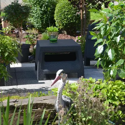 Ein Garten an der Unterkunft Gästehaus Praliné