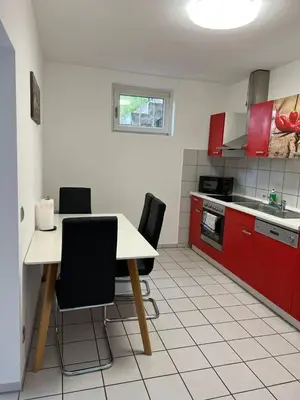 Küche/Küchenzeile in der Unterkunft Gartenparadies Apartment in Urbar
