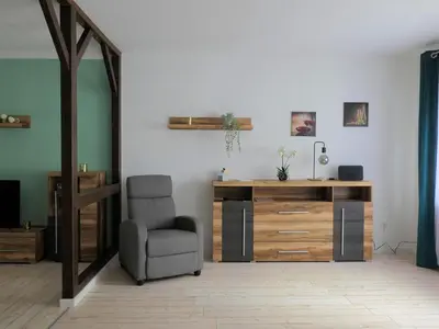 Ein Sitzbereich in der Unterkunft Ferienhaus Blick zur Ahr