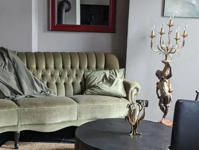Ein Sitzbereich in der Unterkunft Ferienhaus MaLu Zell