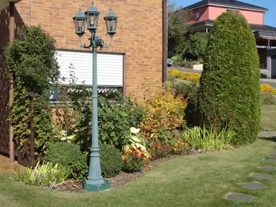 Ein Garten an der Unterkunft Gästehaus Nelles