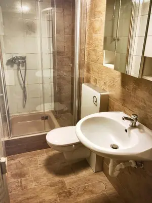 Ein Badezimmer in der Unterkunft Ferienwohnungen Willrich
