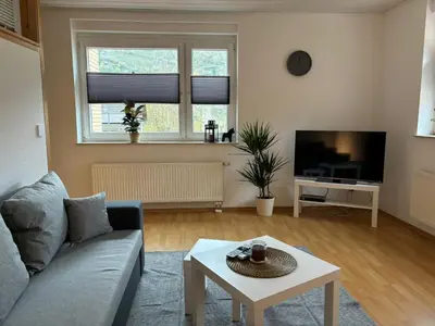 TV/Unterhaltungsangebot in der Unterkunft Ferienwohnung am Waldrand