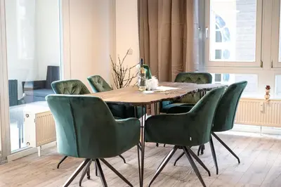 Ein Sitzbereich in der Unterkunft Suite mit Moselblick
