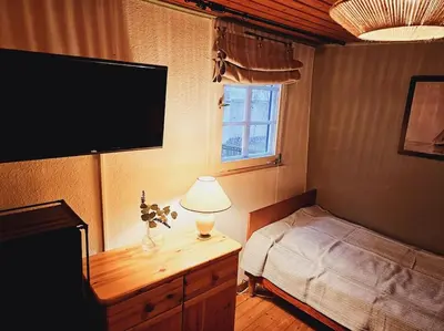 Ein Bett oder Betten in einem Zimmer der Unterkunft Friends&Family Veldenz L
