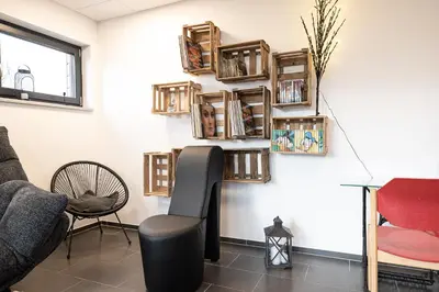 Ein Sitzbereich in der Unterkunft Studio Trier-Petrisberg