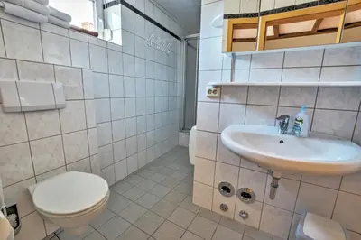 Ein Badezimmer in der Unterkunft Naturlaub-Domizil Oster-Franzen