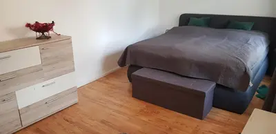 Ein Bett oder Betten in einem Zimmer der Unterkunft Schnick Schnack