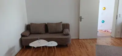 Ein Sitzbereich in der Unterkunft Schnick Schnack