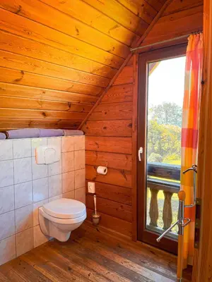 Ein Badezimmer in der Unterkunft Haus Lahneck bei Koblenz