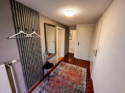 Ein Bett oder Betten in einem Zimmer der Unterkunft Ferienwohnung im Mittelrheintal, Traumschleife & Rheinsteig Wanderwege!