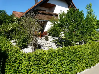 Ein Garten an der Unterkunft Ferienwohnung Udo und Stefani Laux