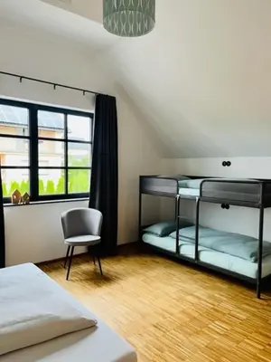 Ein Bett oder Betten in einem Zimmer der Unterkunft Eifel-Bau-Traum Schlich