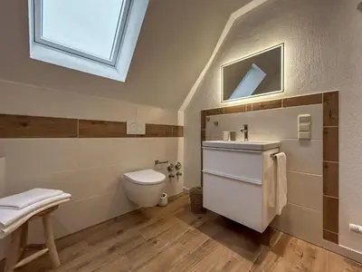 Ein Badezimmer in der Unterkunft Haus Meerten