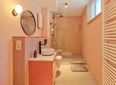 Ein Badezimmer in der Unterkunft Modernes Flair - Designer-Apartment in Top-Lage im Zentrum - bis 3 Personen - gratis WLAN - Waschmaschine - Marvin Jeske Retreats