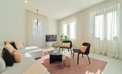 Ein Sitzbereich in der Unterkunft High-End einmaliges Townhouse - bis 6 Personen - Wittlich - Top Lage im Zentrum - Marvin Jeske Retreats
