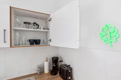 Küche/Küchenzeile in der Unterkunft Charmante & gemütliche Wohnung