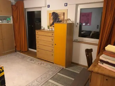 Grundriss der Unterkunft Aussichtszimmer mit modernem Glasbad und Balkon