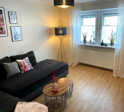 Ein Sitzbereich in der Unterkunft Apartment Schweich-Issel Familie Lentes NEU RENOVIERT