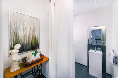 Küche/Küchenzeile in der Unterkunft Ferienwohnung Koblenz Altstadt